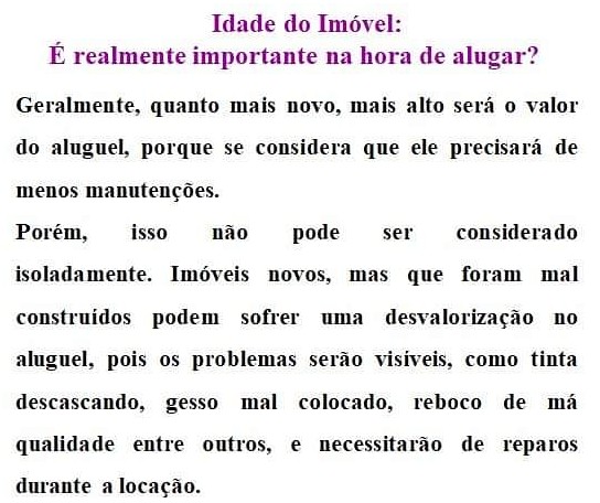 Idade do Imóvel: É realmente importante na hora de alugar?